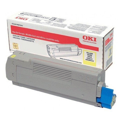 OKI 46443101 High Capacity Yellow Toner Cartridge (10,000 Pages)