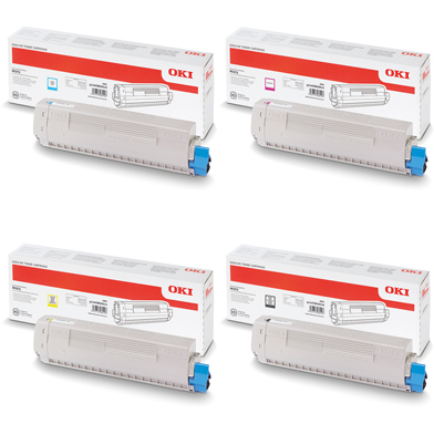 OKI  High Capacity Toner Pack CMY (10K Pages) K (15K Pages)