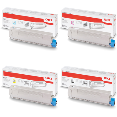 OKI High Capacity Toner Pack CMY (10K Pages) K (15K Pages)