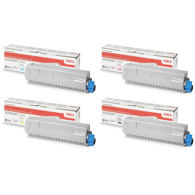 OKI Toner Cartridge Value Pack CMYK (5,000 Pages)