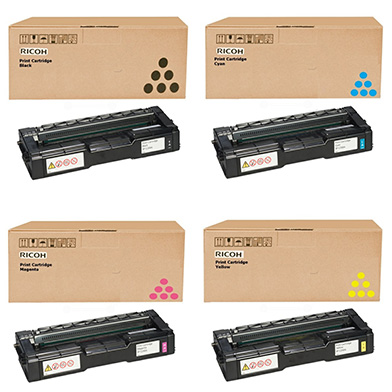 Ricoh  High Capacity Toner Value Pack K (6.5K Pages) CMY (6K Pages)
