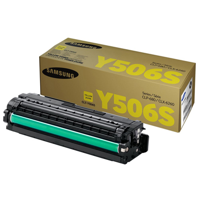 Samsung SU524A CLT-Y506S Yellow Toner Cartridge (1,500 Pages)