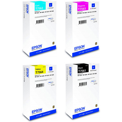 Epson  T756 Standard Ink Pack CMY (1,500 Pages) + Black (2,500 Pages)