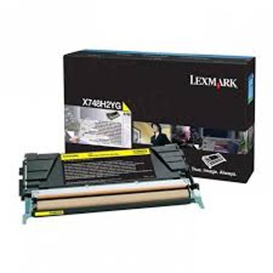 Lexmark X748H2YG High Capacity Yellow Toner Cartridge (10,000 Pages)