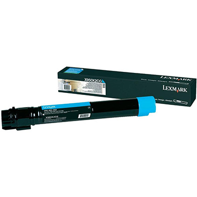 Lexmark X950X2CG Cyan Extra High Yield Toner Cartridge (24,000 Pages)