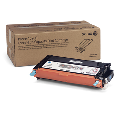 Xerox 106R01392 Cyan Hi-Cap Toner Cartridge (7,000 Pages)