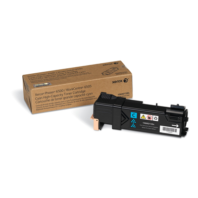 Xerox 106R01594 Hi-Cap Cyan Toner Cartridge (2,500 Pages)