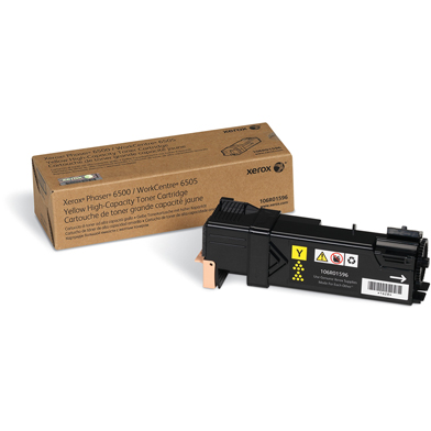 Xerox 106R01596 Hi-Cap Yellow Toner Cartridge (2,500 Pages)