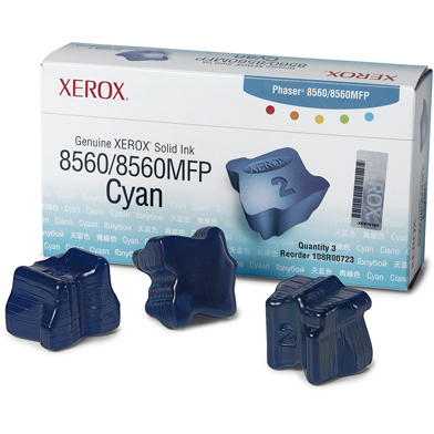 Xerox 108R00723 Solid Ink Cyan 3pk (3,400 Pages)