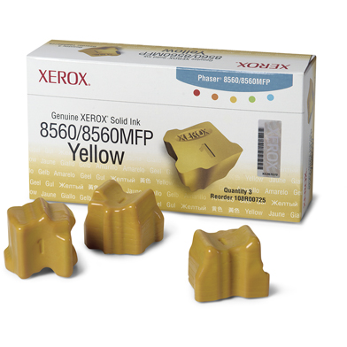 Xerox 108R00725 Solid Ink Yellow 3pk (3,400 Pages)