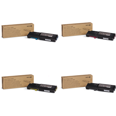 Xerox Toner Rainbow Pack CMY (2K Pages) K (3K Pages) 