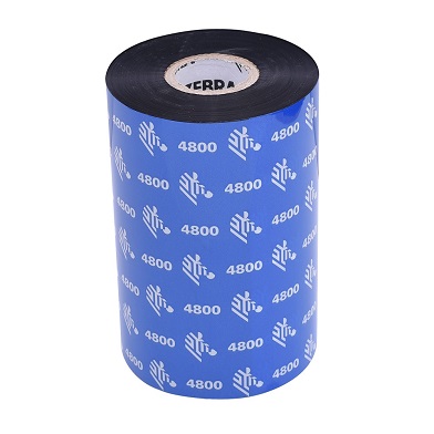 Zebra 04800BK06045 4800 Standard Resin Ribbon (60mm x 450m)