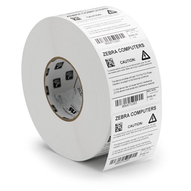 Zebra 880013-038D Z-Perform 1000T Uncoated Thermal Transfer Labels (70mm x 38mm) (Box of 12 Rolls)