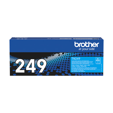 Brother TN249C TN-249C Super High Capacity Cyan Toner Cartridge (4,000 Pages)