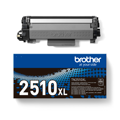 Brother TN-2510XL High Capacity Black Toner Cartridge (3,000 Pages)
