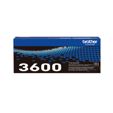 Brother TN3600 TN-3600 Black Toner Cartridge (3,000 Pages)