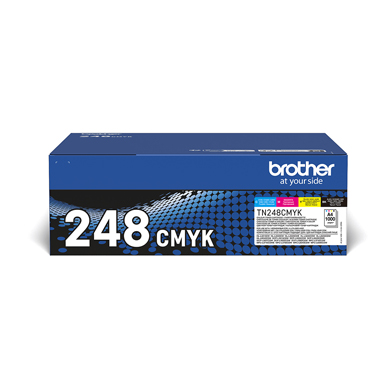 Brother TN248VAL TN-248CMYK Toner Cartridge Value Pack CMYK (1,000 Pages)
