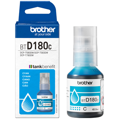 Brother BTD180C BTD-180C Cyan Ink Bottle (5,000 Pages)