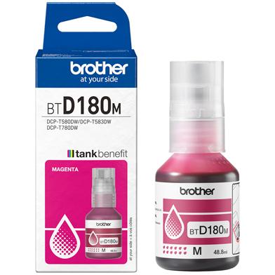 Brother BTD180M BTD-180M Magenta Ink Bottle (5,000 Pages)
