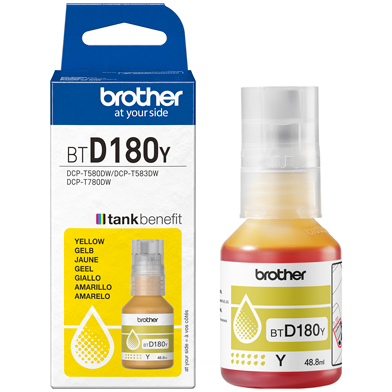 Brother BTD180Y BTD-180Y Yellow Ink Bottle (5,000 Pages)
