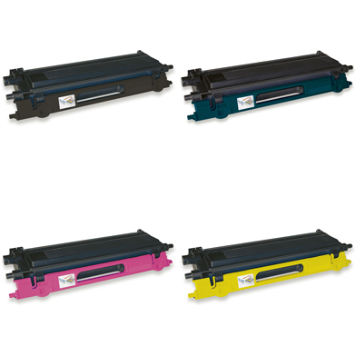 Compatible Brother TN-135 Toner Rainbow Pack CMY (4,000 Pages) + Black (5,000 Pages)