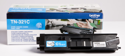 Brother TN321C Cyan Toner Cartridge (1,500 Pages)