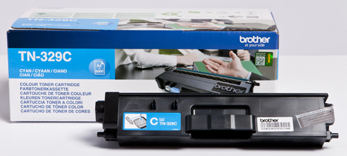 Brother TN329C Cyan Toner Cartridge (6,000 Pages)