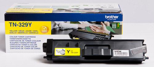 Brother TN329Y Yellow Toner Cartridge (6,000 Pages)