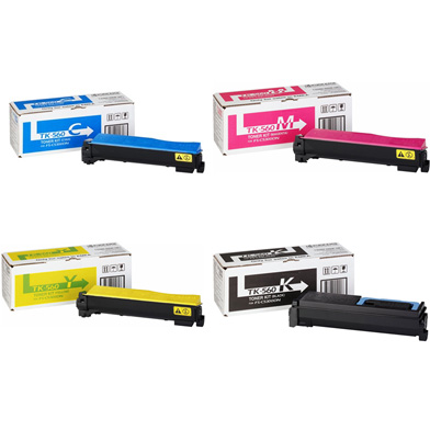 Kyocera  TK-560 Toner Rainbow Pack CMY (10K) + Black (12K)