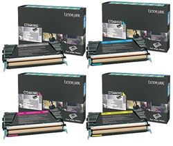 Lexmark C734A1 Toner Value Pack (8k Black, 6k Colours)