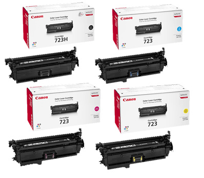 Canon 723 Hi-Cap Toner Rainbow Pack CMY (8.5K) + Black (10K)