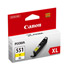 Genuine Canon High Yield Yellow CLI-551Y XL Ink Cartridge (274 pages)