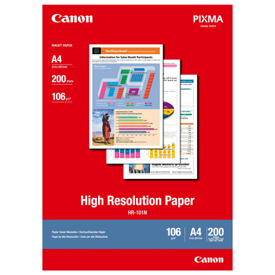 Canon 1033A001 HR-101 High Resolution Paper - 106gsm (A4 / 200 Sheets)