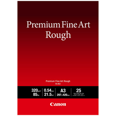 Canon 4562C003 FA-RG1 Premium Fine Art Rough Photo Paper - 320gsm (A3 / 25 Sheets)