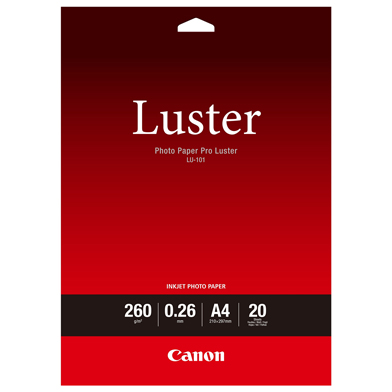 Canon 6211B006 LU-101 Luster Photo Paper - 260gsm (A4 / 20 Sheets)