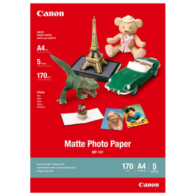Canon 7981A042 MP-101 Matte Photo Paper - 170gsm (A4 / 5 Sheets)
