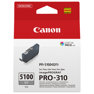 Canon 6959C001 PFI-5100GY Grey Ink Cartridge (14.4ml)