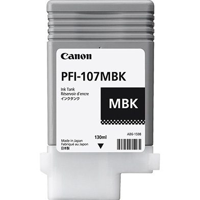 Canon 6704B001AA PFI-107MBK Matte Black Ink Cartridge (130ml)