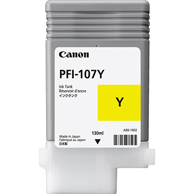 Canon 6708B001AA PFI-107Y Yellow Ink Cartridge (130ml)