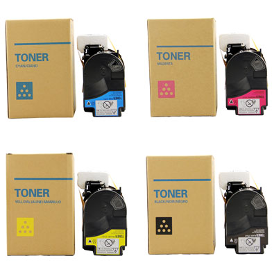 Compatible Konica Minolta TNP-81 Toner Cartridge Value Pack CMY (9,000 Pages) K (13,000 Pages)