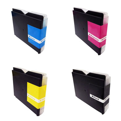 Printerland  Compatible Ricoh GC-21 Gel Rainbow Pack CMY (1k) + Black (1.5k)