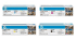 Genuine HP Toner Rainbow Pack CMY (1.4k) + Black (2.2K)
