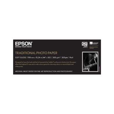Epson C13S045056 Traditional Photo Paper Roll - 300gsm (44" x 15m)