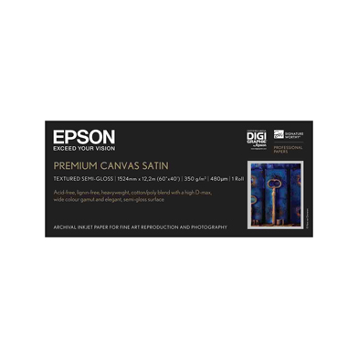 Epson C13S045065 Premium Canvas Satin Paper Roll - 350gsm (60" x 12.2m)