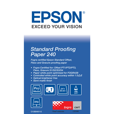 Epson C13S045112 Standard Proofing Paper Roll - 240gsm (24" x 30.5m)