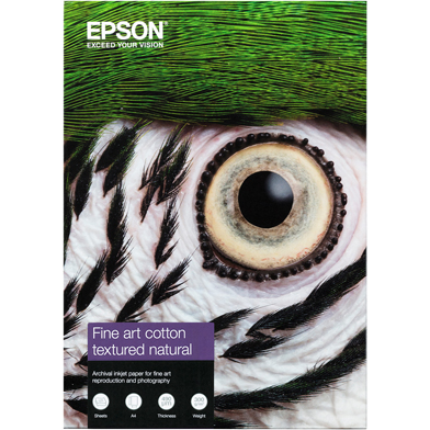 Epson C13S450281 Fine Art Cotton Textured Natural Paper - 300gsm (A4 / 25 Sheets)