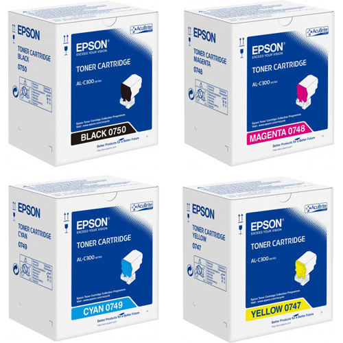 Epson Toner Rainbow Pack CMY (8.8K) K (7.3K)