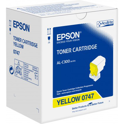 Epson C13S050747 Yellow Toner Cartridge (8,800 Pages)