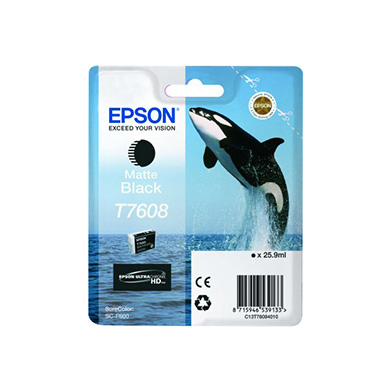 Epson C13T76084010 T7608 Matte Black Ink Cartridge (25.9ml)