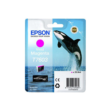 Epson C13T76034010 T7603 Vivid Magenta Ink Cartridge (25.9ml)